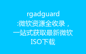 rgadguard:微软资源全收录，一站式获取最新微软ISO下载-齐朵屋